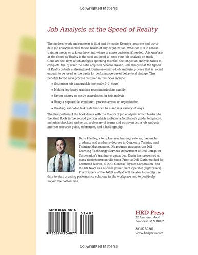 Job Analysis at the Speed of Reality,Used