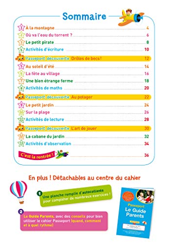 Passeport De la Moyenne la Grande section Cahier de vacances 2022,Used