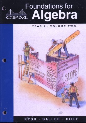 Foundations for Algebra: Year 2, Vol. 2,Used