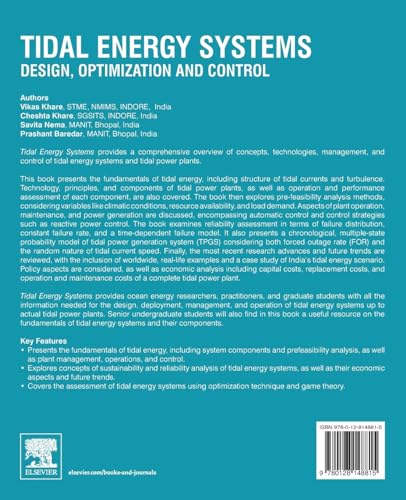 Tidal Energy Systems: Design, Optimization and Control,Used
