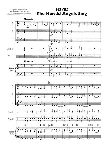 Yamaha Christmas Ensembles: Piano Acc., Conductor Score (Yamaha Band Method),Used