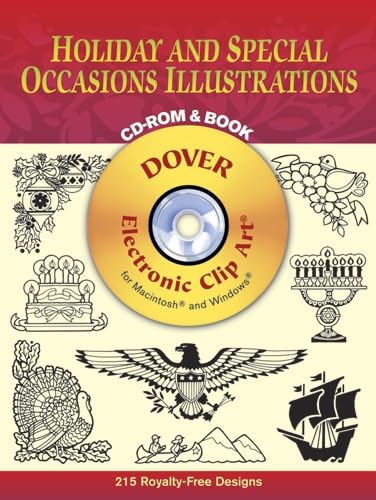 Holiday and Special Occasions Illustrations CDROM and Book (Dover Electronic Clip Art),New