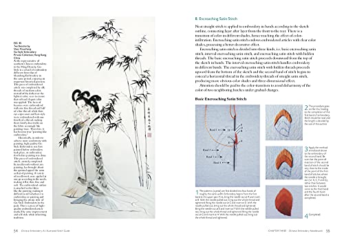 Chinese Embroidery: An Illustrated Stitch Guide,Used