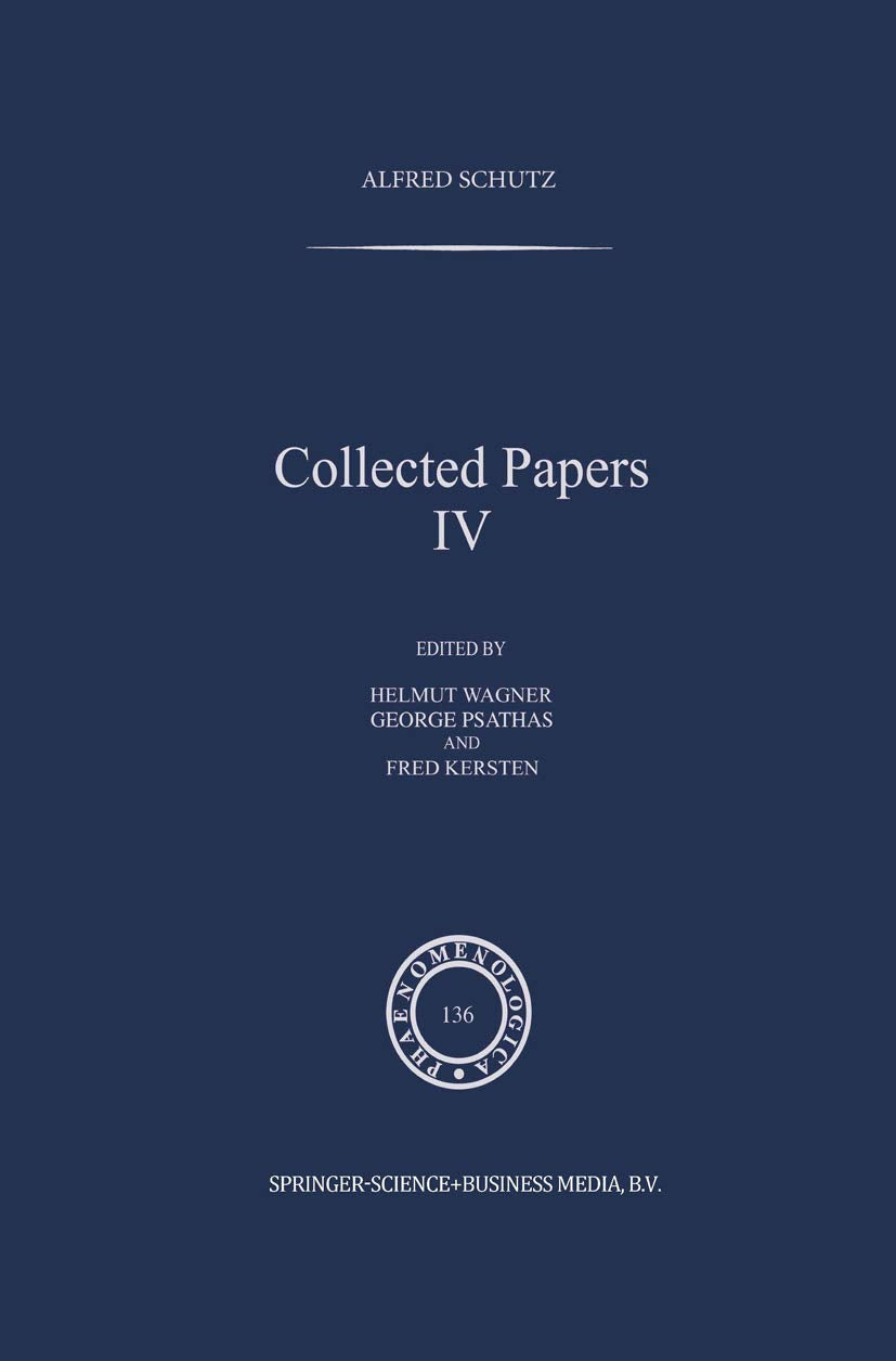 Collected Papers IV (Phaenomenologica),Used