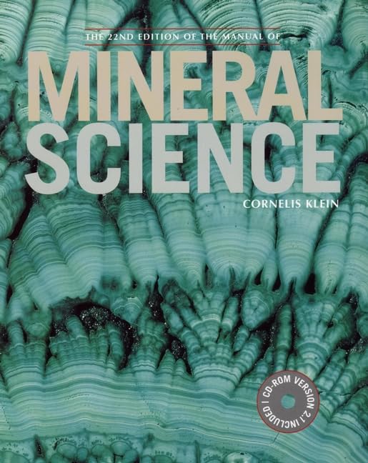 Manual of Mineral Science, 22nd Edition,Used