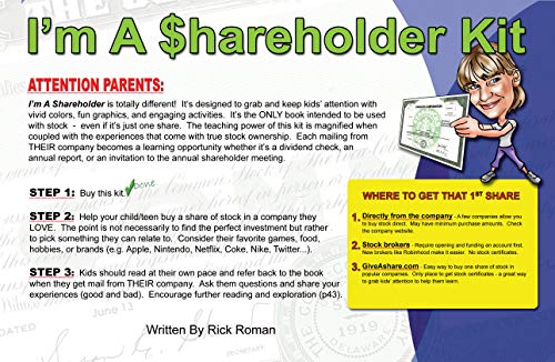 I'M A Shareholder Kit: The Basics About Stocks For Kids/Teens,Used