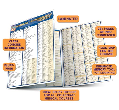 Medical Terminology: The Basics QuickStudy Laminated Reference Guide (QuickStudy Academic),New