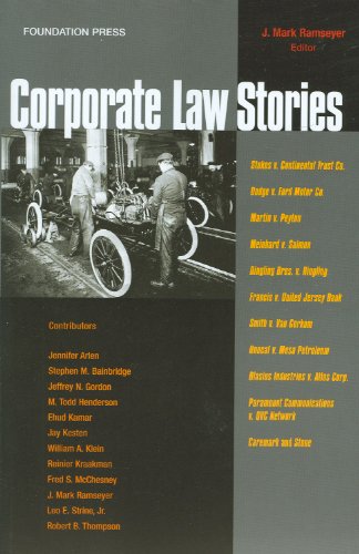 Corporate Law Stories,New