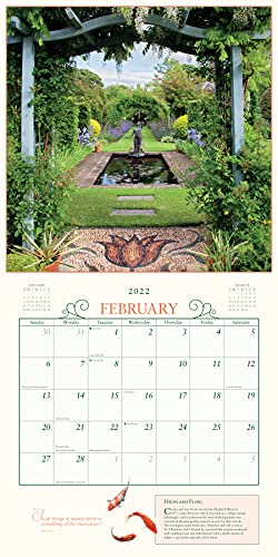 Secret Garden Wall Calendar 2022: A year of photographs that transport you to a garden sanctuary.,New