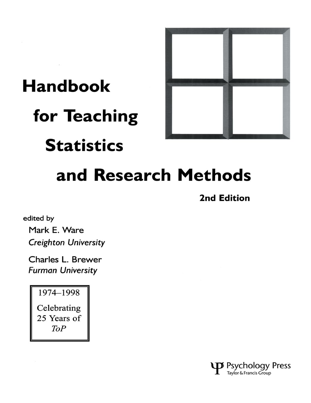 Handbook For Teaching Statistics And Research Methods 2Nd Edition,Used