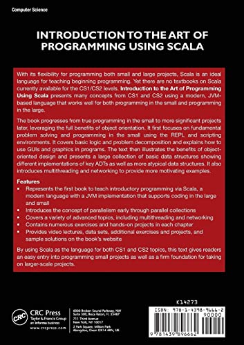 Introduction to the Art of Programming Using Scala (Chapman & Hall/CRC Textbooks in Computing),Used