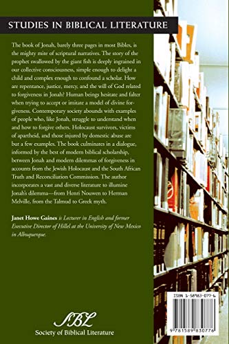 Forgiveness in a Wounded World: Jonah's Dilemma (Studies in Biblical Literature),Used