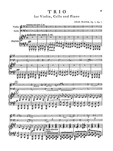 Trio in FSharp Minor, Op. 1, No. 1: For Violin, Cello and Piano (Kalmus Edition),Used