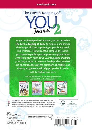 The Care and Keeping of You 2 Journal (American Girl Wellbeing),New