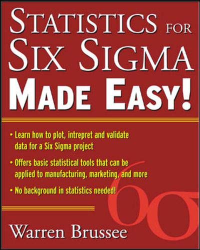 Statistics For Six Sigma Made Easy,New
