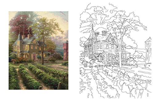 Posh Adult Coloring Book: Thomas Kinkade Designs For Inspiration & Relaxation (Posh Coloring Books) (Volume 14),Used