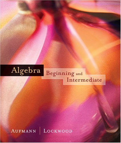 Algebra: Beginning and Intermediate,Used