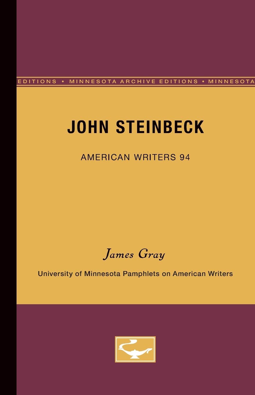 John Steinbeck  American Writers 94: University Of Minnesota Pamphlets On American Writers (University Of Minnesota Pamphlets O,Used