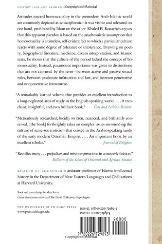Before Homosexuality in the ArabIslamic World, 15001800,Used