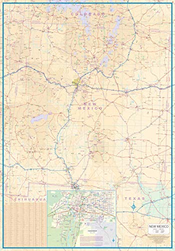 Arizona & New Mexico Travel Reference Map 1:900,000,Used