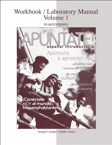 Workbook/Lab Manual Vol. 1 to accompany Apntate!,Used
