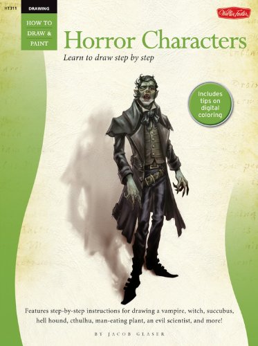Drawing: Horror Characters (How to Draw & Paint),Used