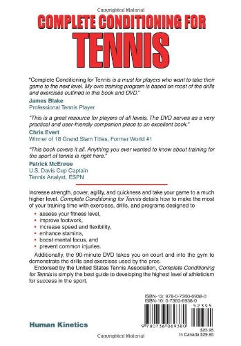 Complete Conditioning For Tennis (Complete Conditioning For Sports Series),New