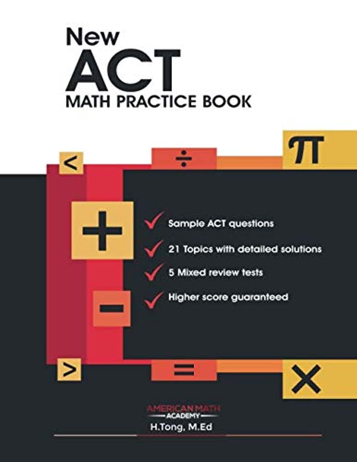 New ACT Math Practice Book,Used