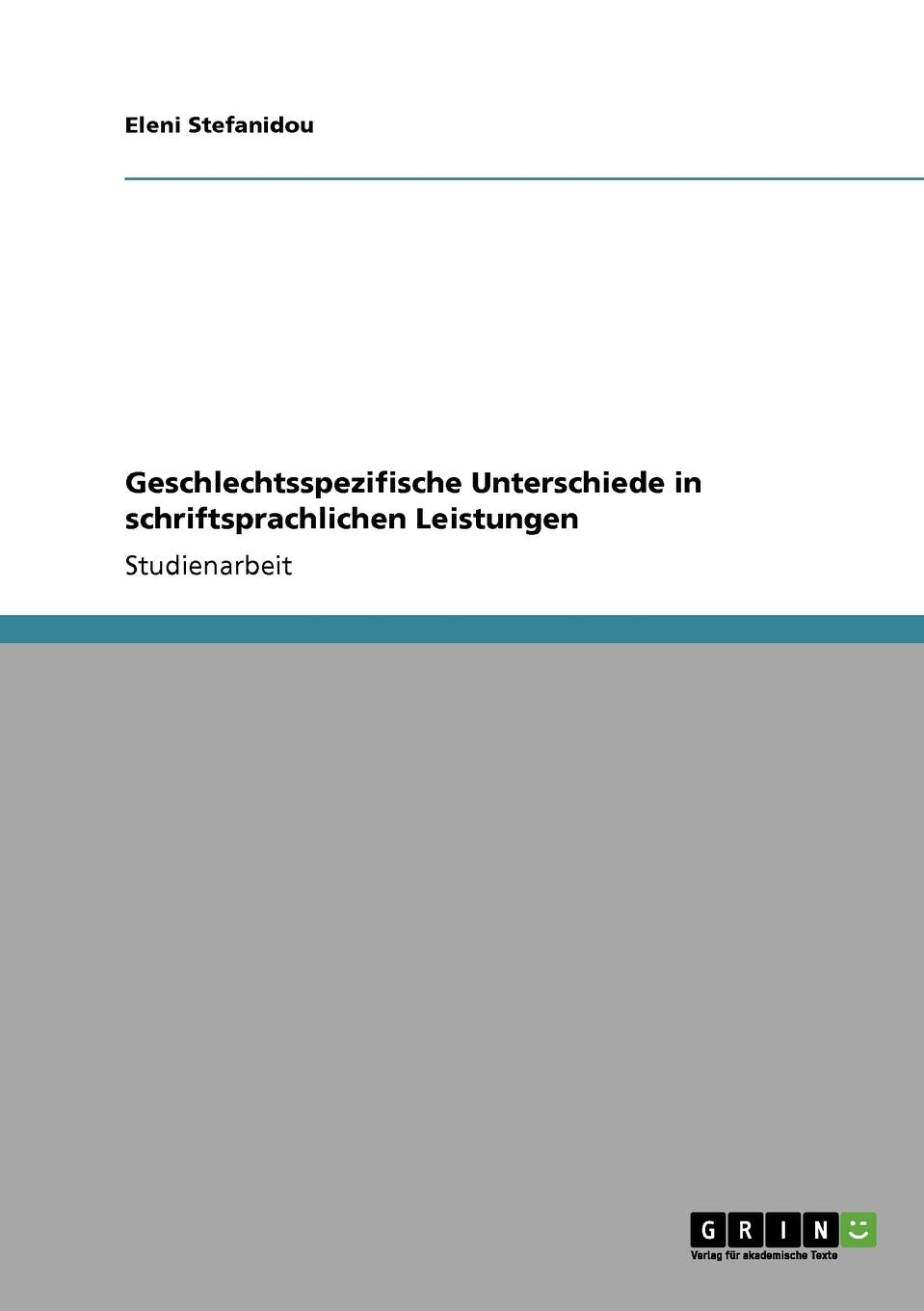 Geschlechtsspezifische Unterschiede in schriftsprachlichen Leistungen (German Edition),Used