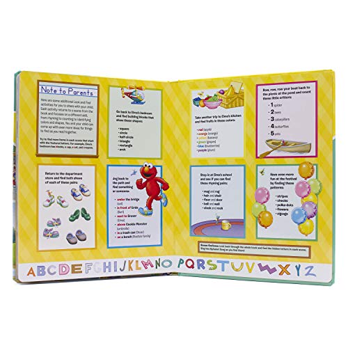 Sesame Street  E is for Elmo! ABCs  My First Look and Find Activity Book  PI Kids,New