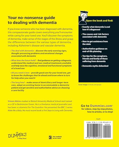 Dementia For Dummies  UK,Used