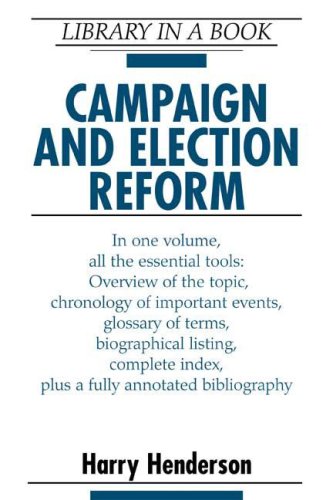 Campaign And Election Reform (Library In A Book),Used