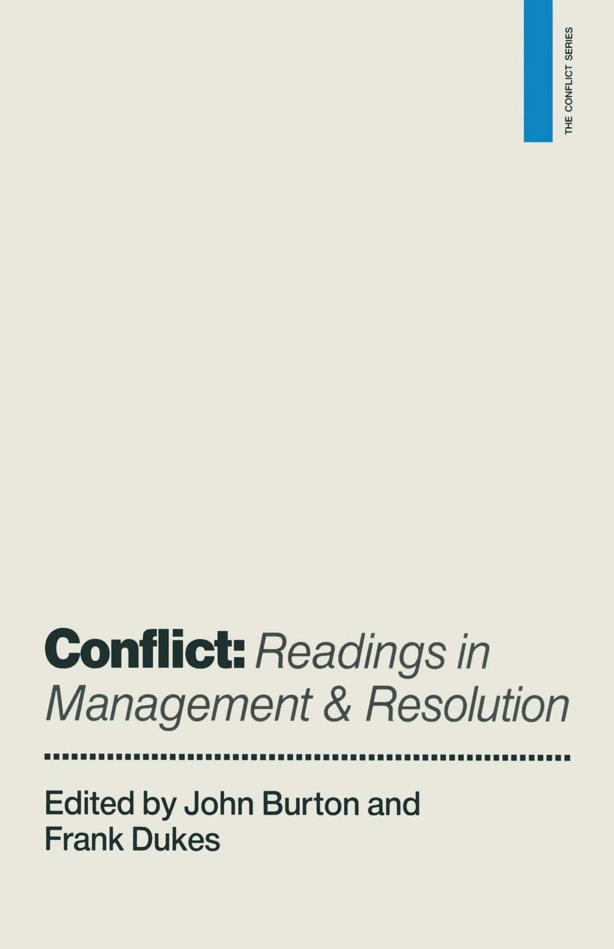 Conflict: Readings in Management and Resolution (The Conflict Series),New