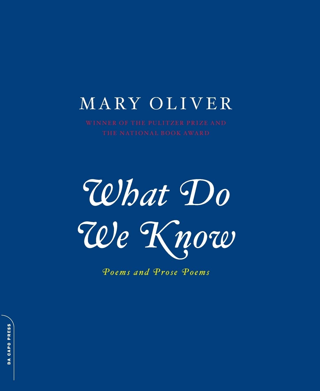 What Do We Know: Poems And Prose Poems,Used