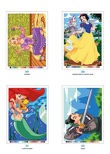 Coloriages mystres Disney Princesses: Coloriez les chiffres et dcouvrez l'image,New