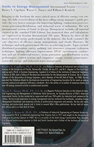 Guide to Energy Management, Fifth Edition, International Version,Used