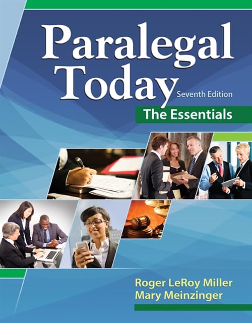 Paralegal Today: The Essentials,New