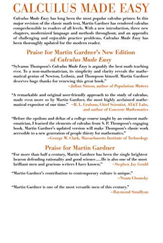 Calculus Made Easy,New