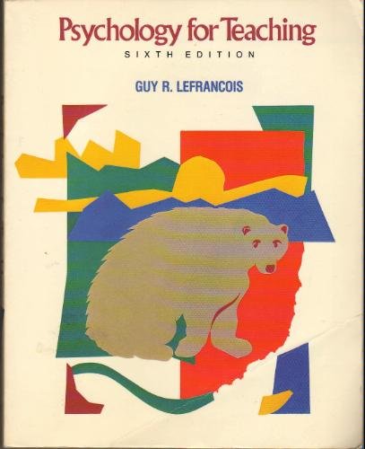 Psychology for teaching: A bear always faces the front,Used