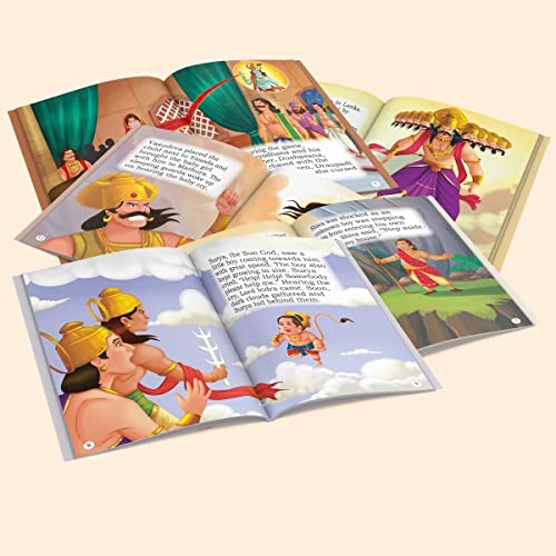 Inez My First Mythology Tale (Illustrated) (Set Of 5 Books)  Mahabharata, Krishna, Hanuman, Ganesha, Ramayana  Story Book For ,New