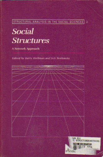 Social Structures: A Network Approach (Structural Analysis in the Social Sciences, Series Number 2),Used