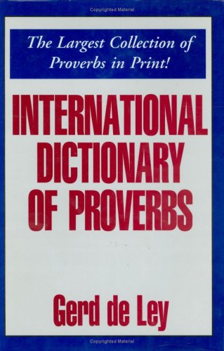 International Dictionary of Proverbs,Used
