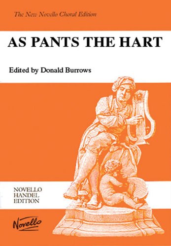 As Pants the Hart: Vocal Score (Novello Handel),Used