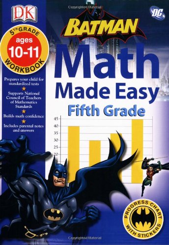 Math Made Easy: Batman: Fifth Grade,Used