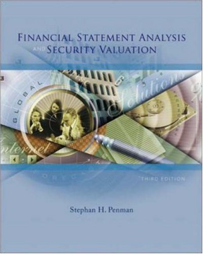 Financial Statement Analysis And Security Valuation,New