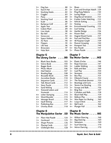 Squish, Sort, Paint & Build: Over 200 Easy Learning Center Activities,Used