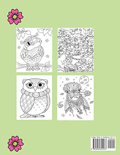 Owls Coloring Book for Kids,Used