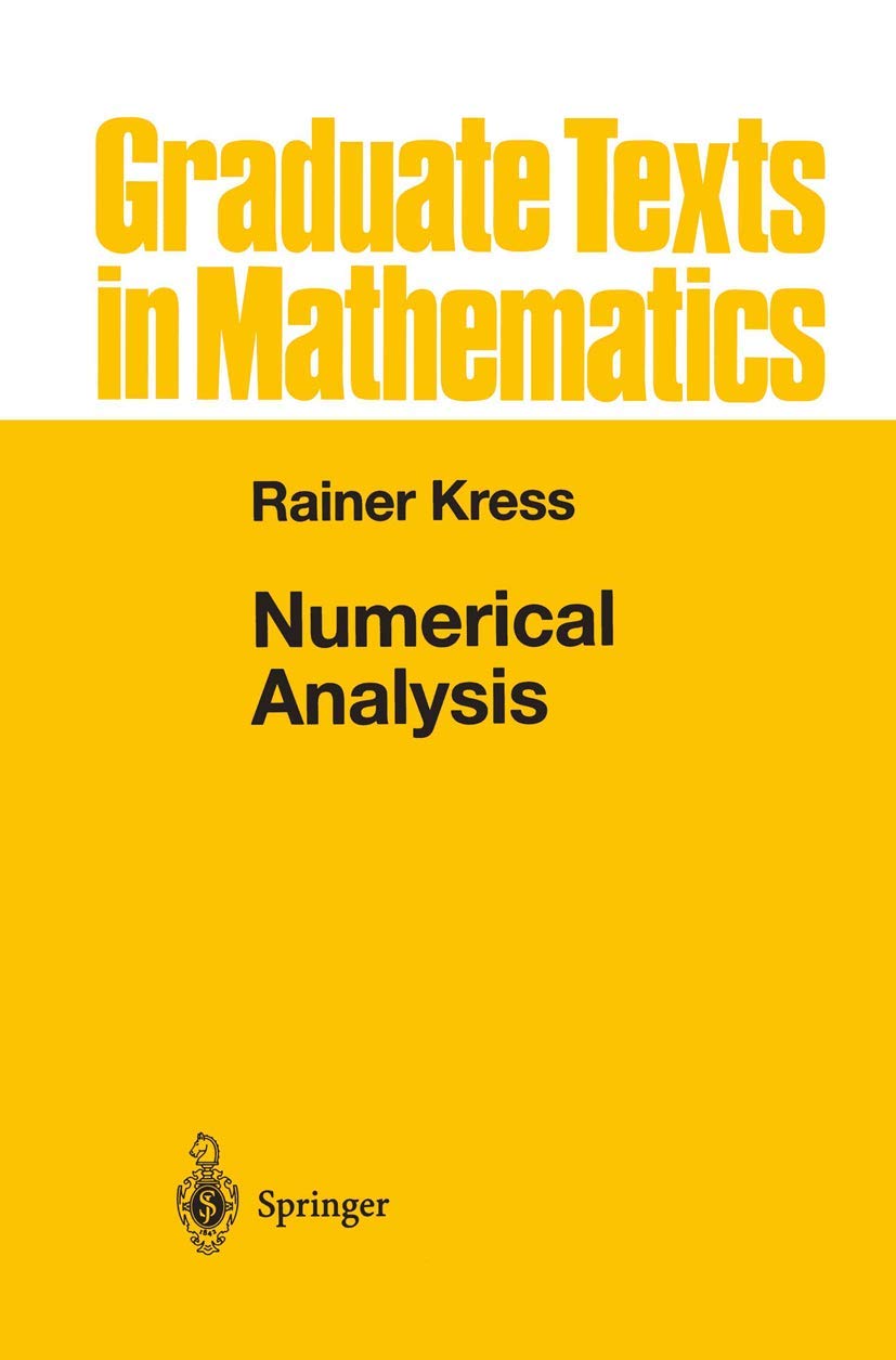 Numerical Analysis (Graduate Texts In Mathematics, 181),Used