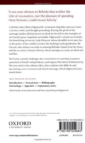 Belinda (Oxford World's Classics),New