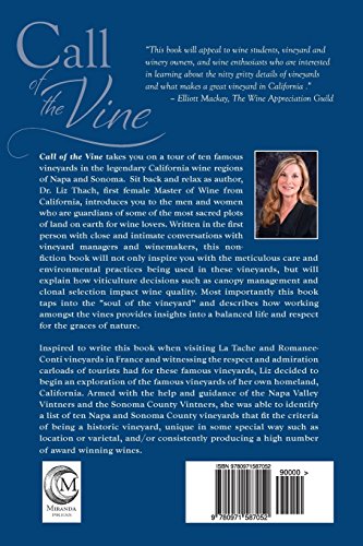 Call of the Vine: Exploring Ten Famous Vineyards of Napa and Sonoma,Used